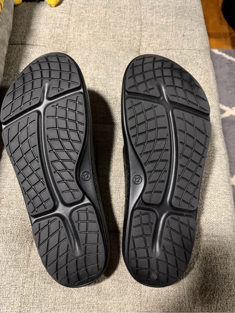 Hurley Men’s Black Slide Sandals with Textured Outsole